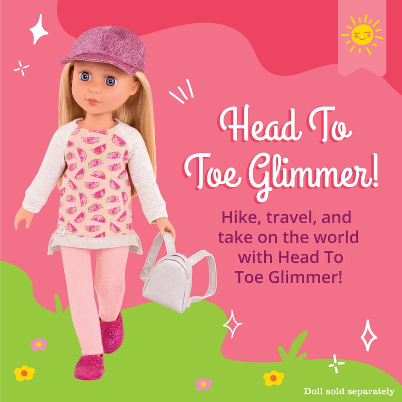 Glitter Girls â€“ 14-Inch Doll Clothes â€“ Head To Toe Glimmer Tunic & Leggings Deluxe Outfit, Pink 3+ Years â€“ Childrenâ€™s Toys - Image 2