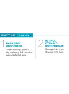 MD Complete by Dr. Brian Zelickson Md Complete Dark Spot Retinol Duo | Professional Dermatologist Dark Spot Correction | Includes Dark Spot Corrector 1.0 Fl Oz And Retinol Vitamin C Concentrate Serum 0.5 Fl Oz| Set Of Two  - Image 3