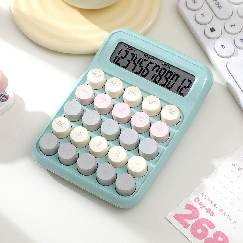 Dopamine Calculator Ins Style Color High-Looking Mechanical Keyboard Student Accounting Office Small Computer - Image 1