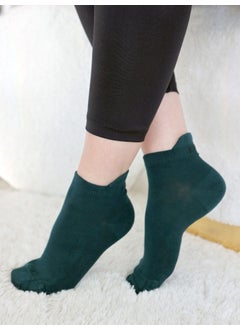 Buluş Organic 3-Pack Mixed Color Nafti Special Heel Technology Viscose Women's Booties Socks  - Image 2