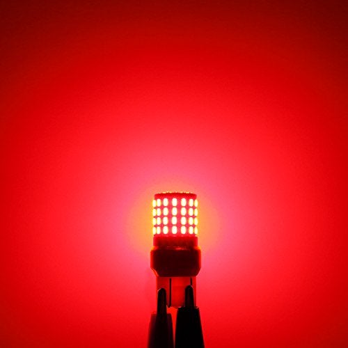 PHINLION 7443 LED Red Bulbs, Super Bright T20 7440 7444 W21W LED Brake Tail Light Bulb Replacement for Stop Brake Rear Turn Signal Lights, Pack of 2 - Image 5