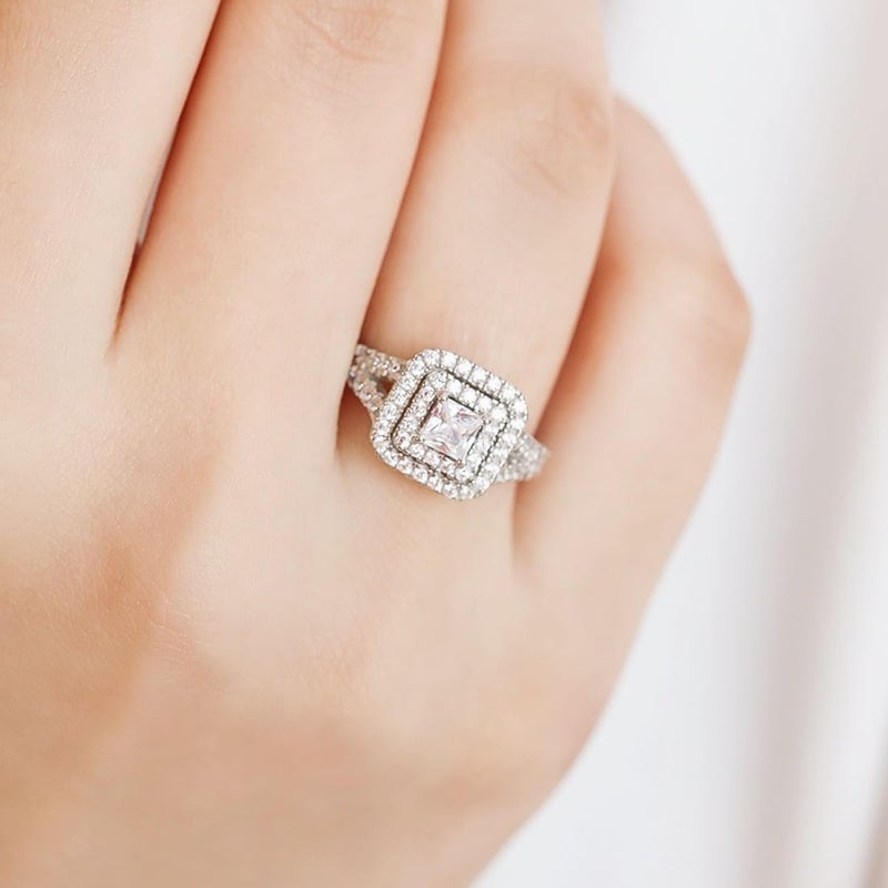 Zavya 925 Pure Silver Finger Ring Rhodium Plated Minimal Ring Jewelry For Women | Gifts for Women & Girls | With Certificate of Authenticity and 925 Hallmark - Image 3