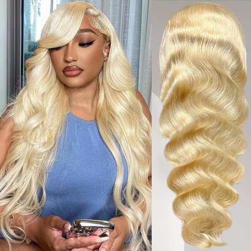Loyom 613 Lace Front Wig Human Hair 13x6 Transparent 200 Density Blonde Lace Front Wigs Human Hair Pre Plucked 12A 613 HD Lace Frontal Wig 22 Inch - Image 1