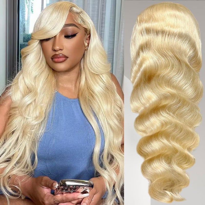 Loyom 613 Lace Front Wig Human Hair 13x6 Transparent 200 Density Blonde Lace Front Wigs Human Hair Pre Plucked 12A 613 HD Lace Frontal Wig 22 Inch - Image 2