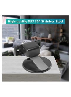 KASTWAVE 2-Pack Secure No Drill Metal Magnetic Door Stops for Door Clearances Between 0.2-0.4"  - Image 4