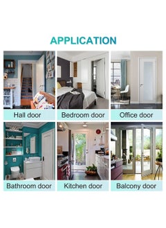 KASTWAVE 2-Pack Secure No Drill Metal Magnetic Door Stops for Door Clearances Between 0.2-0.4"  - Image 5