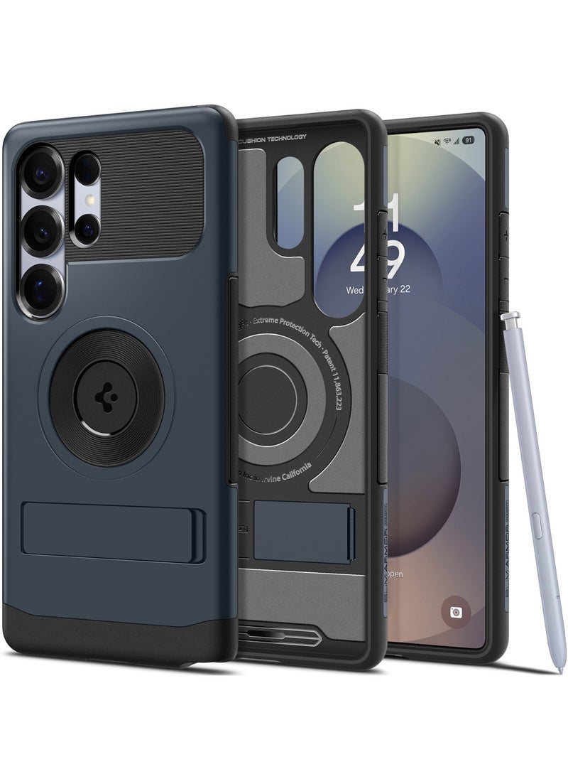 Spigen Slim Armor Magfit for Samsung Galaxy S25 ULTRA Case Cover MagSafe with Kickstand (2025) - Metal Slate  - Image 1