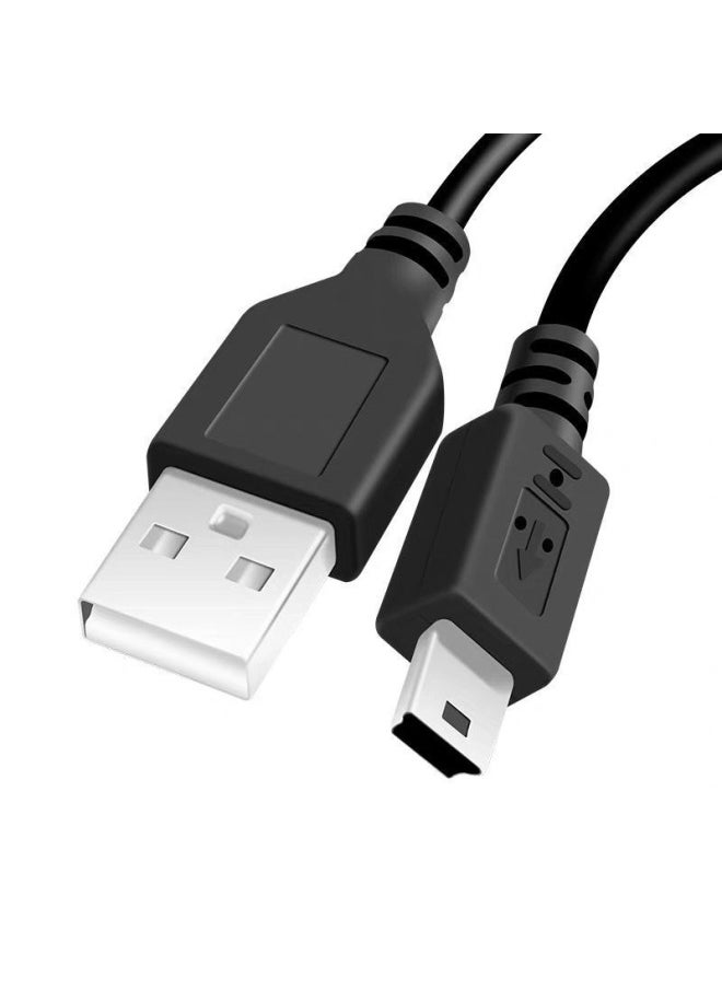 Generic - Mini 5P Data Cable T-shaped Mouth V3 Elderly Radio MP4 Game Machine Camera Hard Disk MINIUSB Charging Cable-Product Color:200cm Four-core National Standard Copper Thickened 2a - Image 1