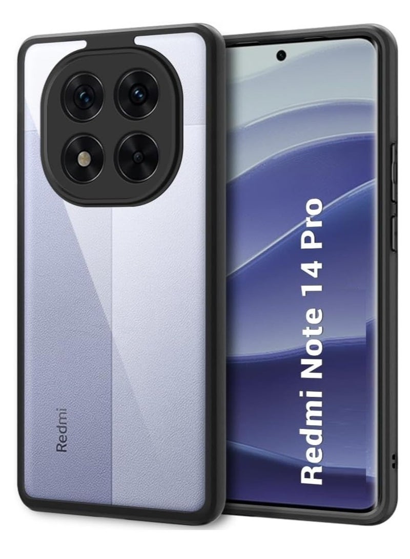 Case for Xiaomi Redmi Note 14 Pro Case Cover Lightweight Hybrid PC and TPU Shockproof Protective Case with Camera Protector (NOTE 14 PRO) - Image 1