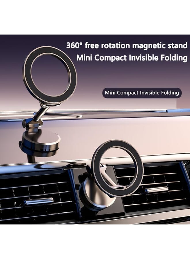 Excefore Magnetic Car Phone Holder Air Vent Magnetic Charger Car Mount Adjustable Phone Mount For Car Suitable For Iphone 14 13 12 Pro Max Plus Mini And Magsafe Case Grey - Image 2