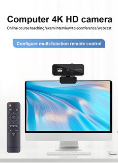 Generic Webcam 4K, Zoomable Webcam with Microphone and Remote, Equipped with Sony Sensor, 9X Digital Zoom, Noise-Canceling Mics, Auto-Focus Computer Camera for PC/Mac/Laptop/Zoom/Teams/OBS/Google  - Image 2