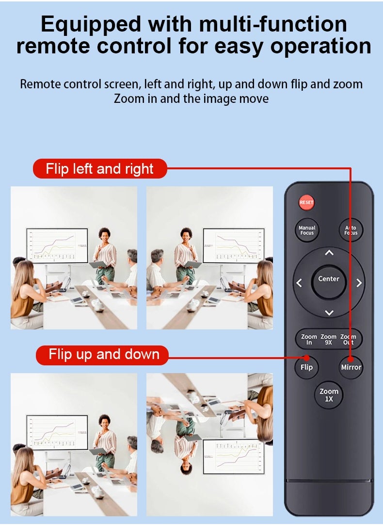 Generic - Webcam 4K, Zoomable Webcam with Microphone and Remote, Equipped with Sony Sensor, 9X Digital Zoom, Noise-Canceling Mics, Auto-Focus Computer Camera for PC/Mac/Laptop/Zoom/Teams/OBS/Google - Image 1