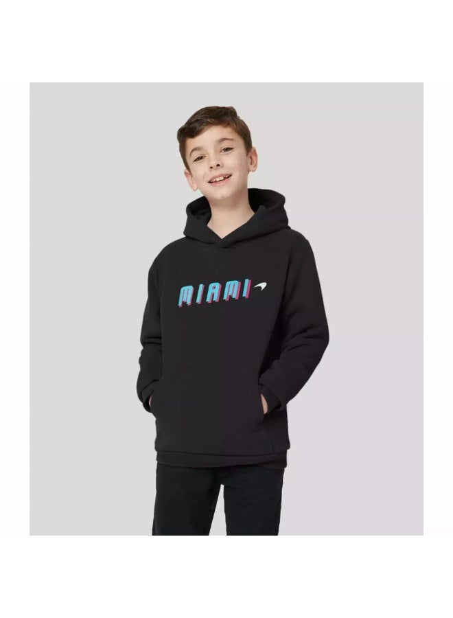 McLaren JUNIOR MIAMI NEON GRAPHIC HOODIE - Image 3