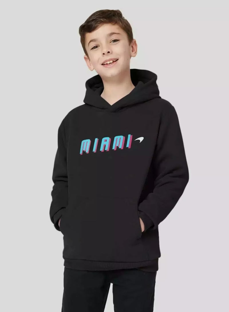 MCLAREN JUNIOR MIAMI NEON GRAPHIC HOODIE - Image 2