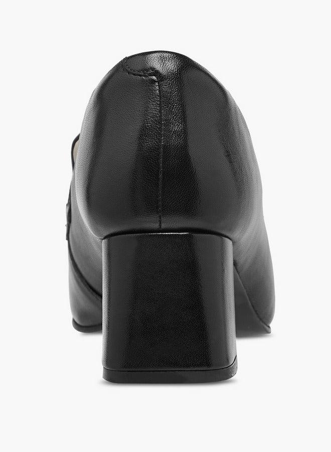 بابريكا حذاء لوفرز معدني بكعب بلوك - Image 5