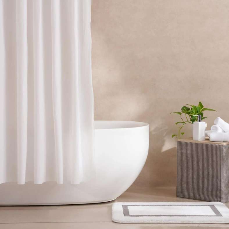 Pan Home Essential Shower Liner 240x180cm - White - 214NSH9900157 - Image 1