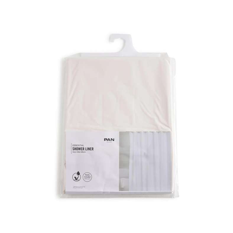 Pan Home Essential Shower Liner 240x180cm - White - 214NSH9900157 - Image 3