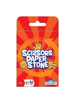 Outset Media Scissors Paper Stone The Fast Action Color Matching And Slapping Game Travel Card Set With 54 Cards  - Image 1
