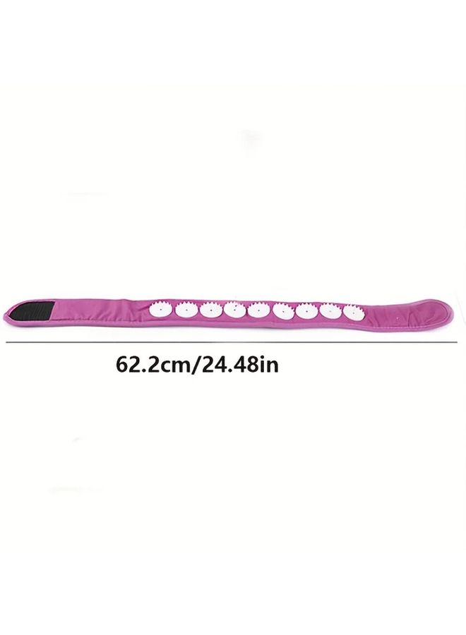 Acupressure Massage Headband Purple with 6 Interchangeable Pads for Face Body Relaxation - Image 3