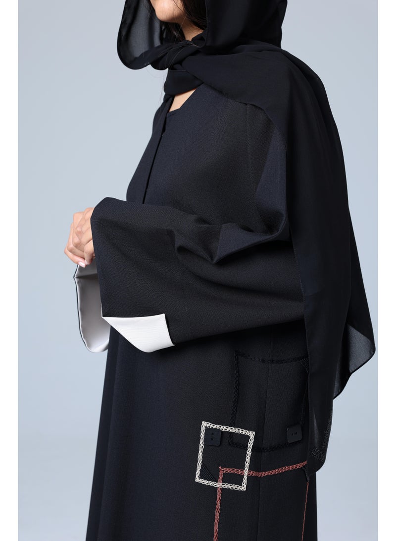 اكسا عباية تصميم تطاريز هندسية - Image 3