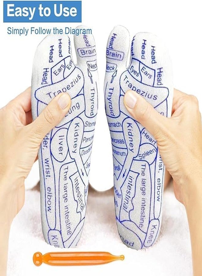 Kunya Socks Set，Reflexology Socks with Massage Tool, Acupressure Reflexology Foot Massage Socks, Foot Reflexology Socks for Foot Pain Relief at Home - Image 4