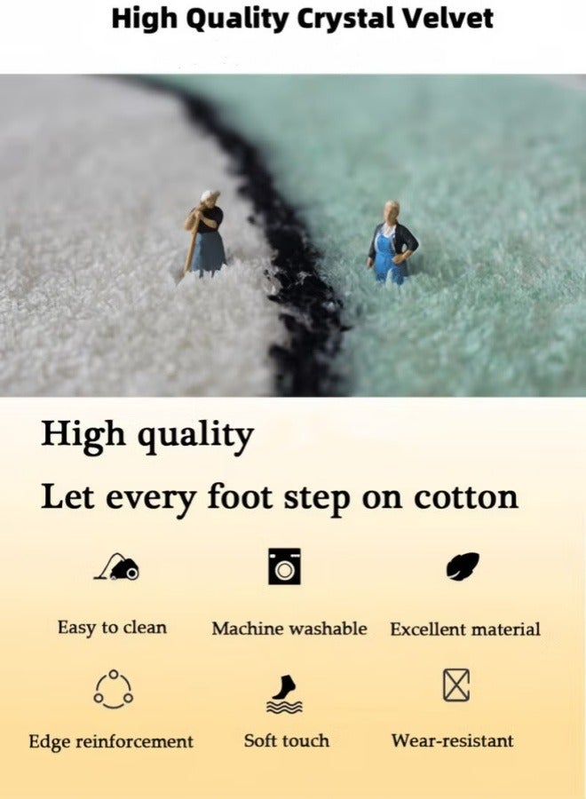 Optico Modern Area Rug, Living Room Large Mat Carpet Washable Floor Mat Non-Slip Runner Rug Rectangular Printed Floor Carpet Medium Pile Carpet Floor Mat (4 x 5.2ft) - Image 3