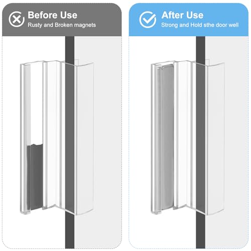 VYH 3-inch Aluminum Frameless Shower Door Handle with Metal Strike Plate and 3-inch Shower Door Magnet. Suitable for Glass Doors with thicknesses of 1/8 inch, 5/32 inch, 3/16 inch, and 1/4 inch. - Image 5