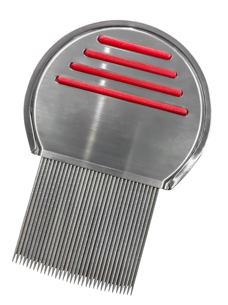 Nit Free Terminator Lice Comb, Professional Stainless Steel Louse and Nit Comb for Head Lice Treatment, Removes Nits - Image 1