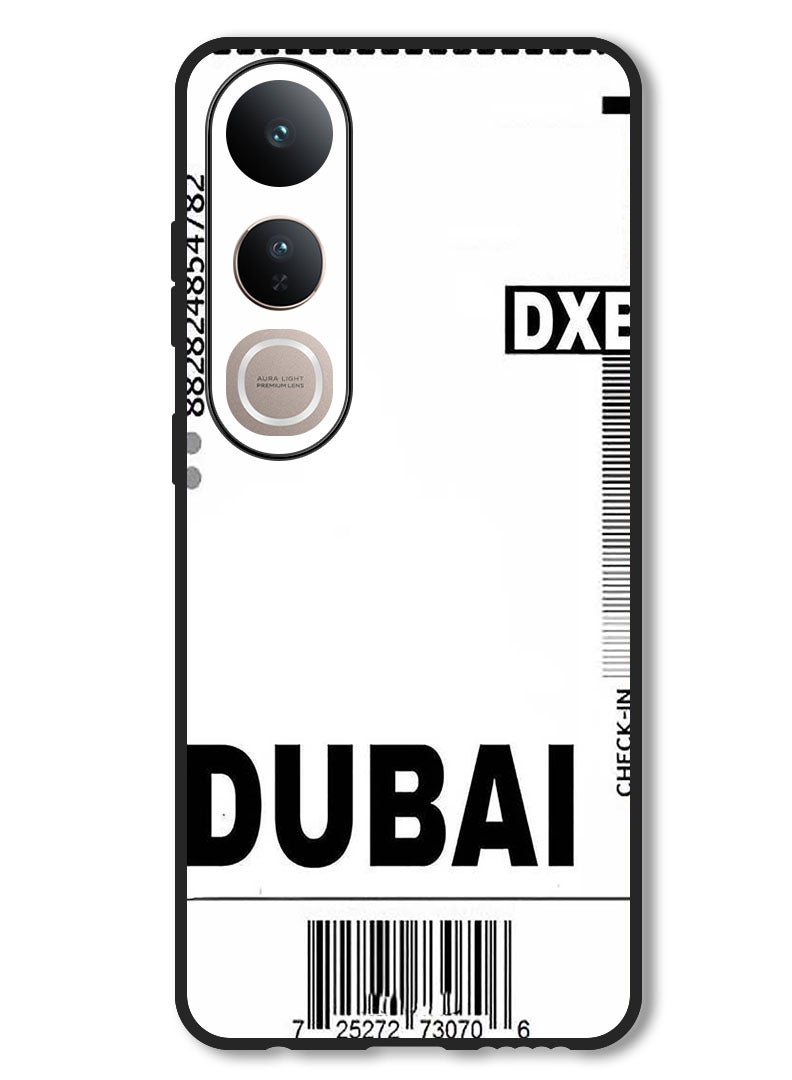 Theodor Case Compatible with Vivo V50 Lite Protection Shockproof Bumper Cover DXB Boarding pass - Image 1