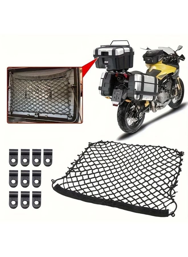 شبكة تنظيم حمولة الدراجة النارية السوداء لطرازات BMW F750GS وF650GS وR700GS وR850GS - Image 3
