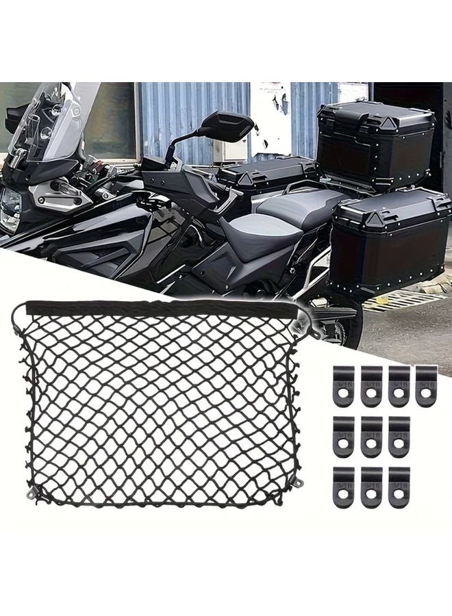 شبكة تنظيم حمولة الدراجة النارية السوداء لطرازات BMW F750GS وF650GS وR700GS وR850GS - Image 2