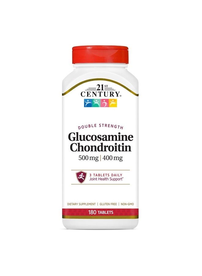 21st CENTURY Glucosamine Chondroitin 500/400mg - Double Strength Tablets, 180 Count  - Image 1