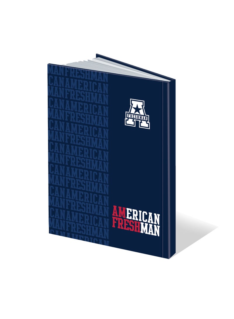 American Freshman Hard Cover Note Book 100 Sht - Arabic Ruling (16X22)