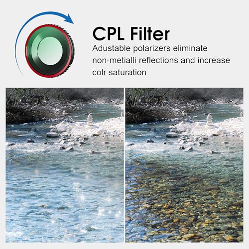 STARTRC VCR ND CPL Filters Set for Insta360 Go Ultra Accessories ND32 ND64 CPL UV Variable Replacement for Insta 360 Lens Filters Kit Optical Glass HD Oil Resistant 4 Pack - Image 3