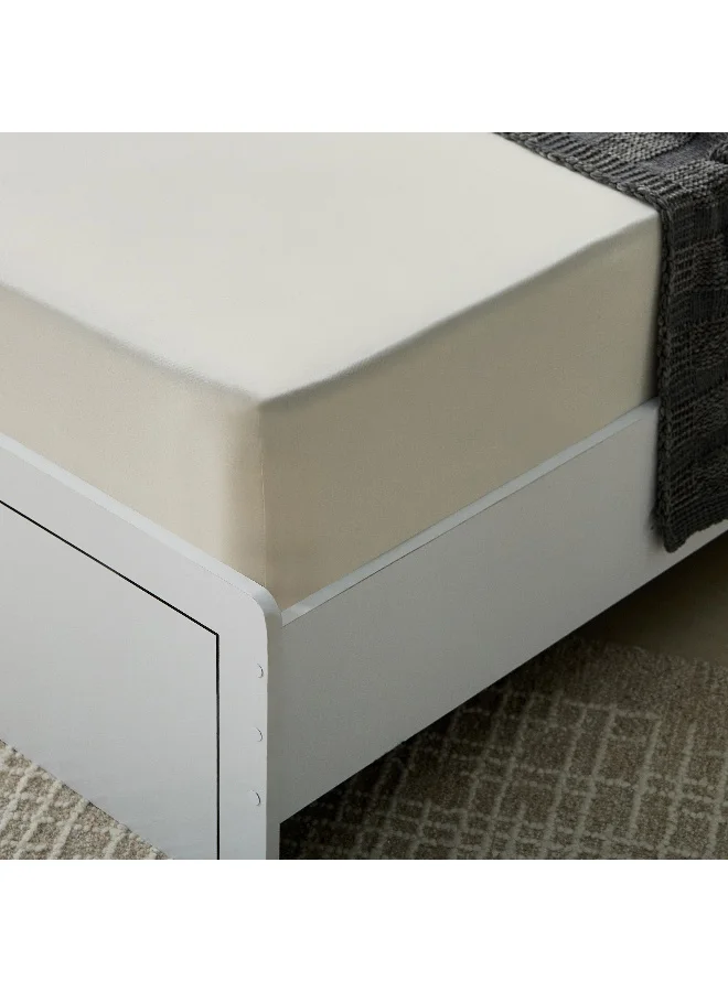 Essential Cotton Single Fitted Sheet - 90X200+36 Cm