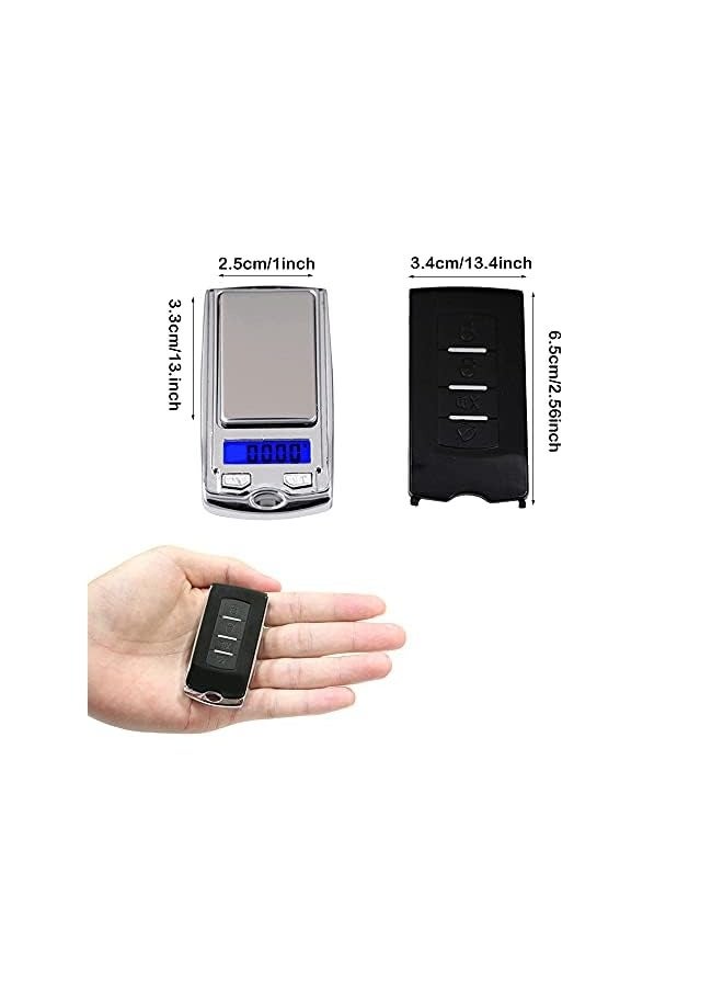 PROMASS Portable Gram Scale 200g/0.01g High Precision Car Key Shape Multi-Function LCD Display for Jewelry,Medicine,Food - Image 2