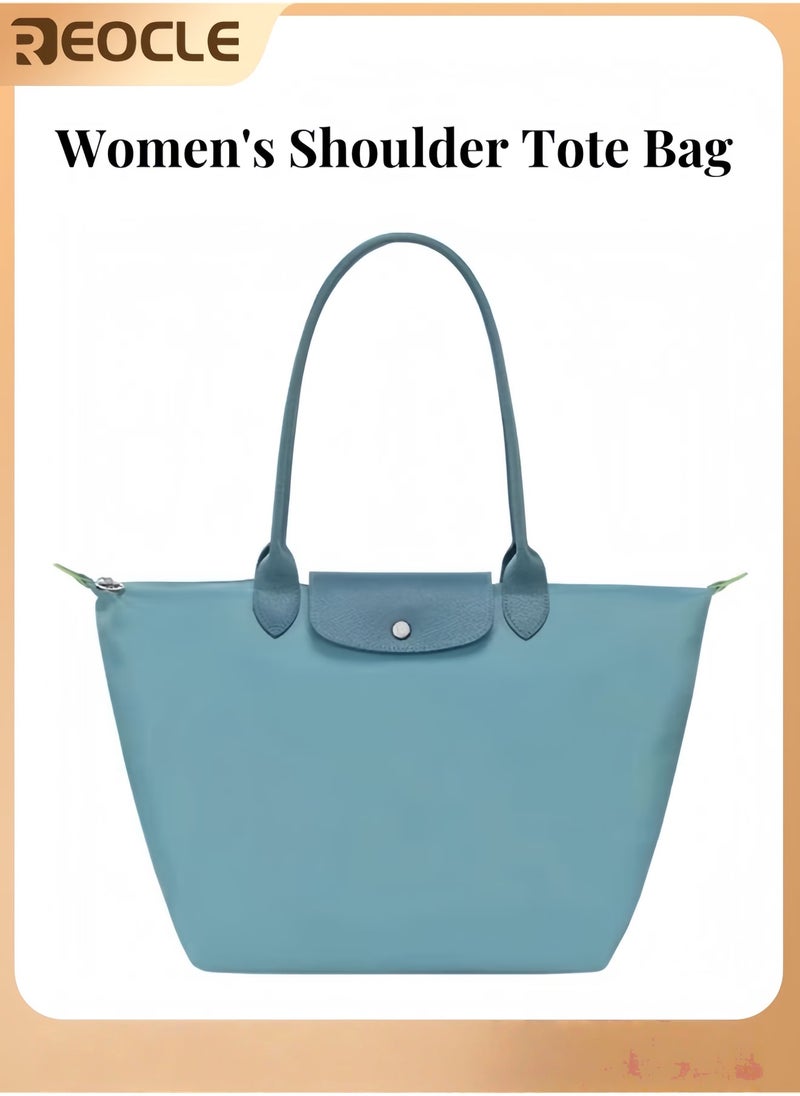 REOCLE Women's Shoulder Tote Bag Nylon Top-Handle Purse Foldable Weekend Hobo Handbag Top Handle Ladies Shoulder Bags  - Image 1