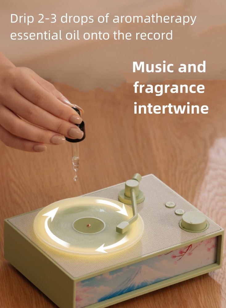 Wireless Bluetooth Speaker, Aromatherapy Atmosphere Light, Small Speaker, Retro Vinyl Record Player, Home High Sound Quality - Image 5