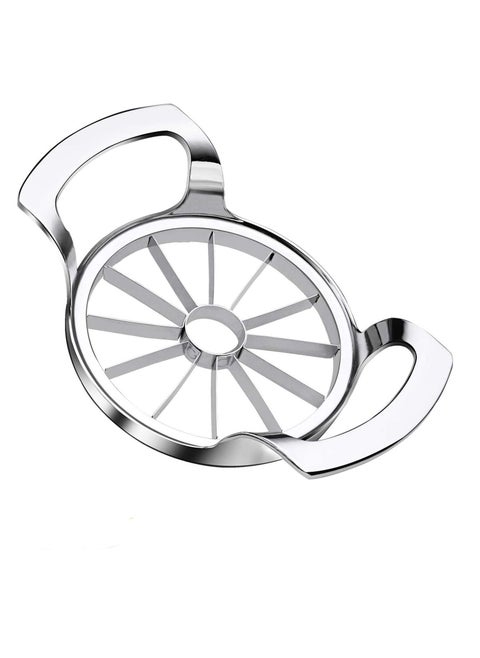 Apple Slicer Upgraded Version 12-Blade Extra Large Corer, Stainless Steel Ultra-Sharp Cutter, Pitter, Divider for Up to 4 Inches
