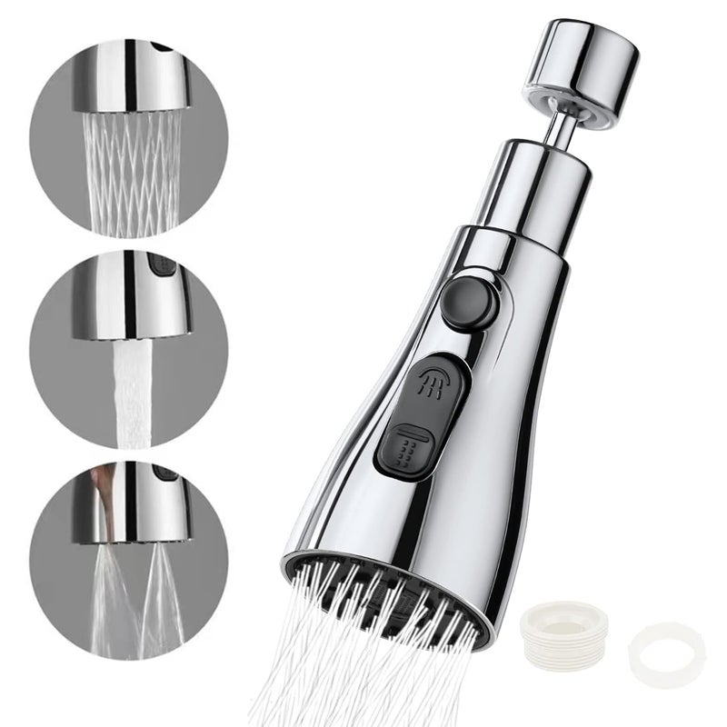 CLINTON موسع صنبور لمغسلة المطبخ، صنبور مرن مع تمديد للصنبور للاستخدام المريح ترقية لمغسلة المطبخ - Image 1