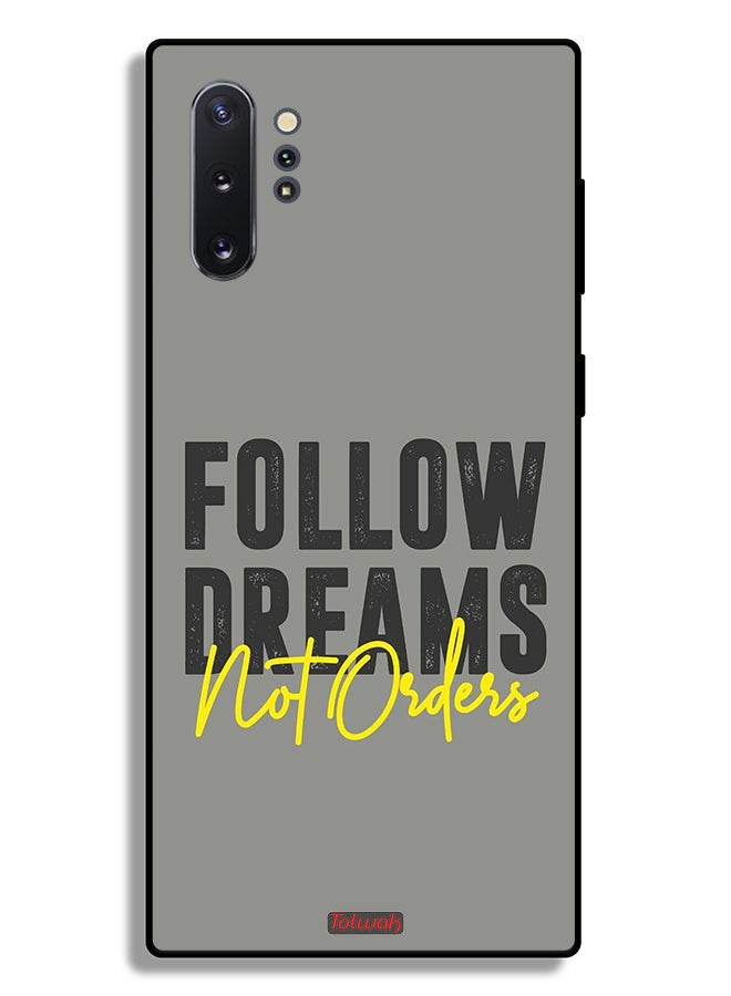 Tolwak Samsung Galaxy Note 10 Plus Protective Case Cover Follow Dreams Not Orders - Image 2