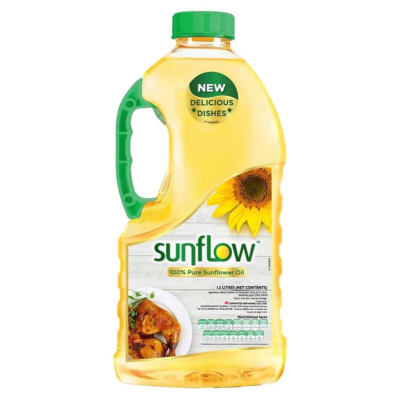 Sunflow Pure Sunflower Oil, 100 Percent Natural & Light- 4 Liters
