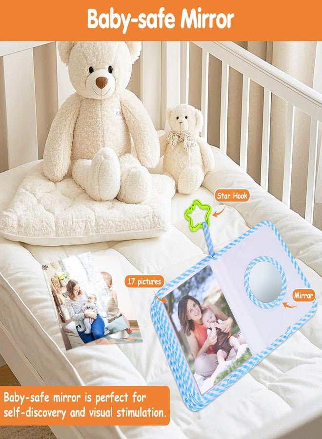 abcxgood Products My First Family Album photo book Holds 4 x 6 in photos soft baby book Suitable for newborns Children's personalized (Blue) - Image 5