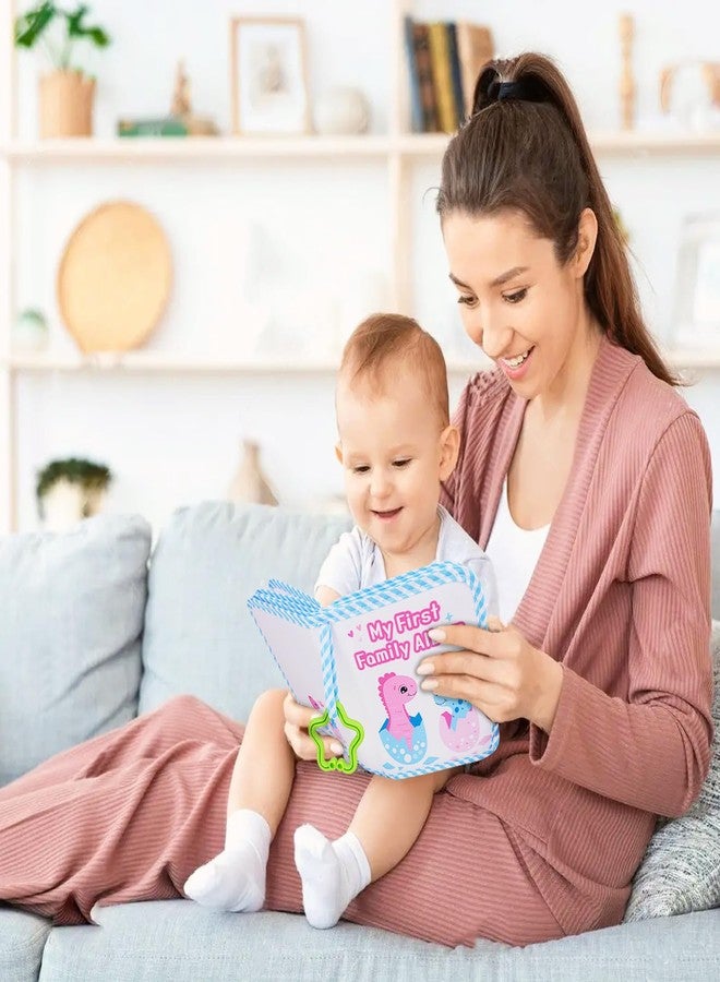 abcxgood Products My First Family Album photo book Holds 4 x 6 in photos soft baby book Suitable for newborns Children's personalized (Blue) - Image 3