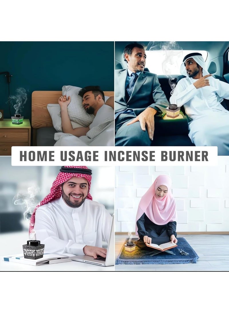 ZEESQUARE Quran Speaker 2in1 Bluetooth speaker, incense holder bakhoor burner electric, burner oud bakhoor with Quran speaker - Image 5