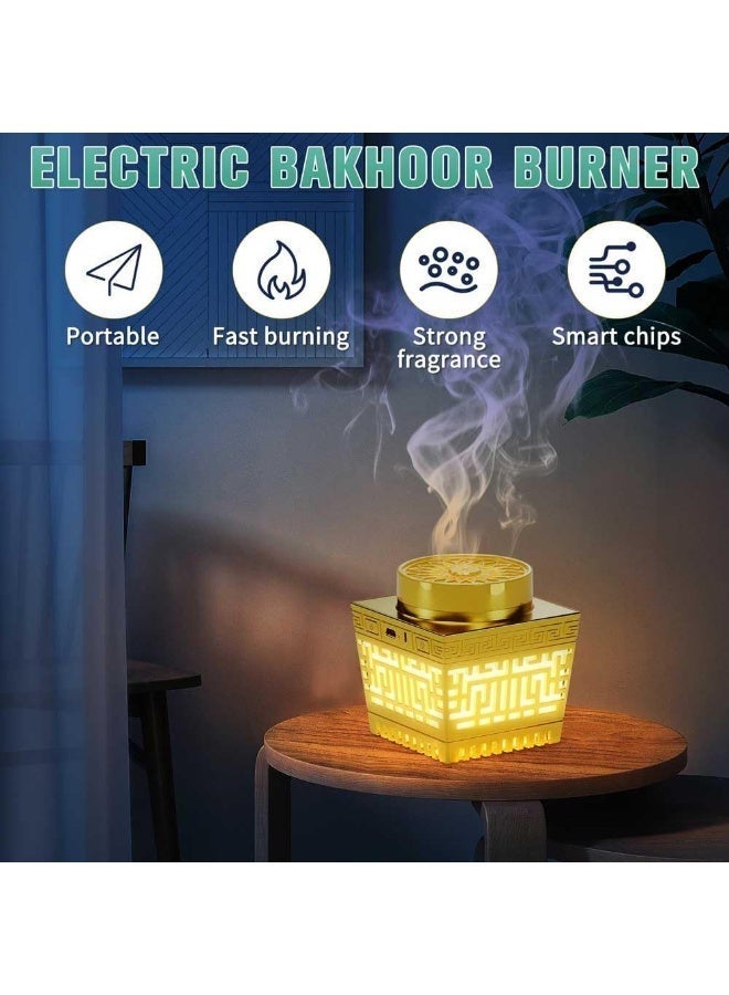 ZEESQUARE Quran Speaker 2in1 Bluetooth speaker, incense holder bakhoor burner electric, burner oud bakhoor with Quran speaker - Image 4
