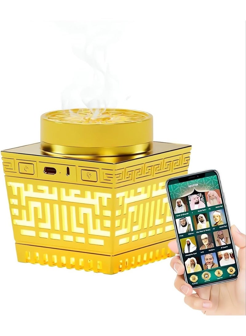 ZEESQUARE Quran Speaker 2in1 Bluetooth speaker, incense holder bakhoor burner electric, burner oud bakhoor with Quran speaker - Image 1