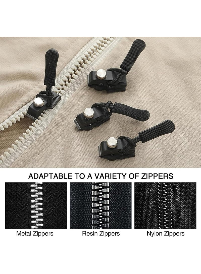 Instant Zipper Fix Kit 3 Sizes Universal Replacement Zipper Heads, Detachable Quick Install Repair Kit for Jackets Bags Suitcases Backpacks and Outdoor Gear No Sewing Needed - Image 3