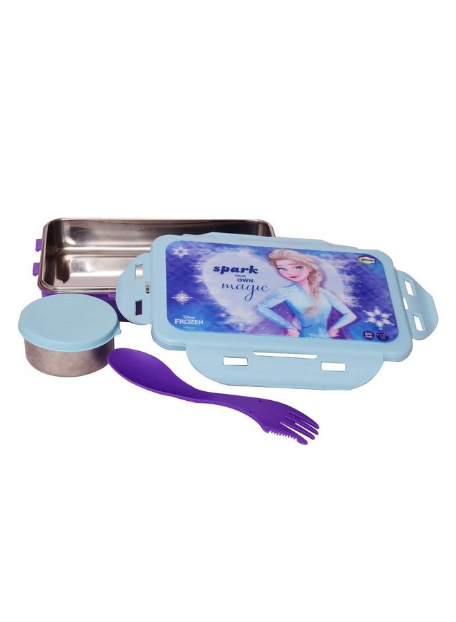 Gluman Lunch Box for School | Stainless Steel Lunch Box for Kids | Disney Frozen Removable 3D Snackpack Lunch Box for Boys | Tiffin Box with Steel Veg Box and Spork Spoon | 700 ml - Image 2