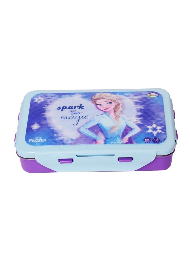 Gluman Lunch Box for School | Stainless Steel Lunch Box for Kids | Disney Frozen Removable 3D Snackpack Lunch Box for Boys | Tiffin Box with Steel Veg Box and Spork Spoon | 700 ml - Image 1